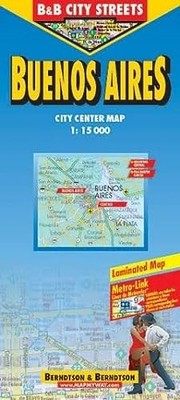 B&B Buenos Aires Laminated Map (CITY STREET) by Streets, B&B City, Good Book