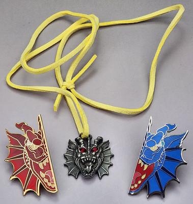 Universal Studios Florida Islands Of Adventure Dueling Dragons Pin + Pendant
