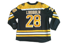 Men's Fanatics Elias Lindholm Boston Bruins Home Breakaway  Jersey Sz 2XL  NWT