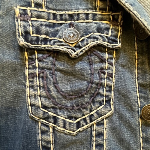 True Religion Denim Jean Jacket Size M - Picture 5 of 7