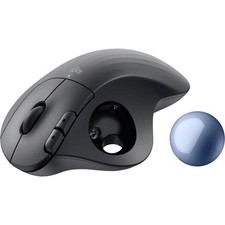 Logitech ERGO M575S Maus Graphit, Blau (metal...