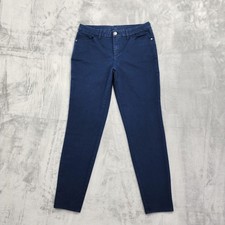 Style Co Jeans Womens 8 Blue Mid Rise Skinny Slim Ankle Stretch Denim Casual