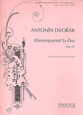 Antonin Leopold Dvorak | Piano Quartet In E Flat Op.87 | Buch + CD