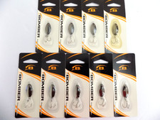 BOMBER SLAB SPOON CHROME BLACK BACK 1" B85MB - 9 LURES - #334