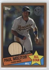 2020 Topps 1985 Baseball All-Stars Relics Gold 26/50 Paul Molitor HOF 04br