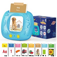 HOMESTEC Toddlers Bilingual Spanish English Talking Flash Cards with 288 Sig...