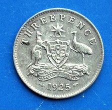 1925 Australia Threepence. PLEASE READ POSTAGE DETAILS. 17.5