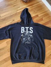 BTS logo hoodie, L size unisex style