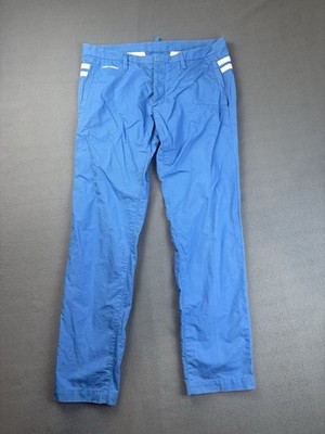 Dsquared2 Women's Blue Casual Pants  Made in Italy Size 48 US 12 Button Fly