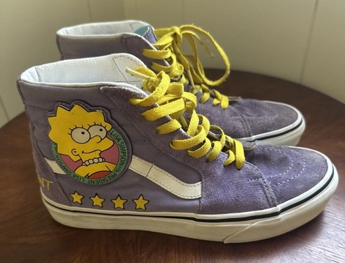 VANS Off the Wall Sk8 Lisa Simpson for President Sneakers, 7 Mens-8.5 Womens