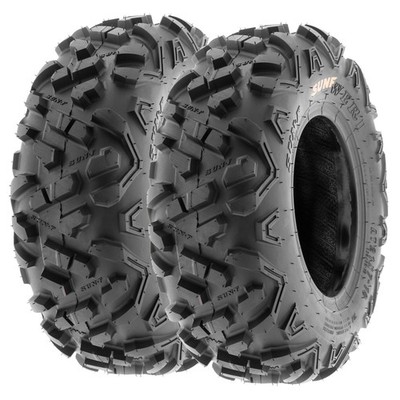 Set of 2 SunF 19x7-8 19x7x8 ATV UTV Tires 6PR All Terrain Tubeless POWER.II A051