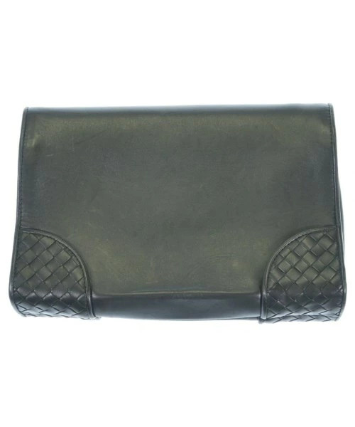 Bottega Veneta Clutch Bag Black Leather Women's Unisex Italy Made w/Dust bag thumbnail 4