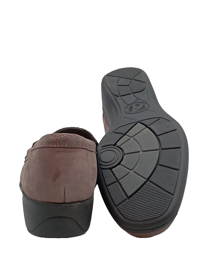 BENEFIT Zapatos sin cordones Mujeres Flats Talla EU 41 marrón look casual - Imagen 2 de 4