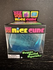 Nee Doh Nice Cube - Super Solid Squish  Blue - Brand New/Factory Sealed 