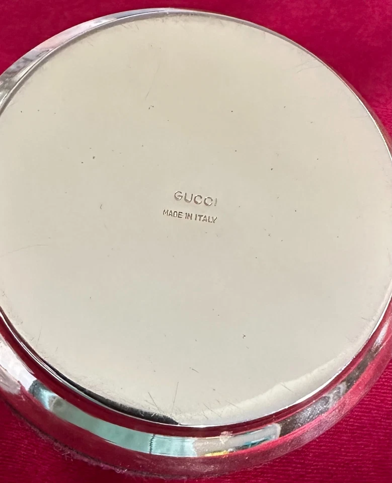 Cenicero Gucci De Colección Italia Extremadamente Raro Metal Dorado Foto 3 de 4