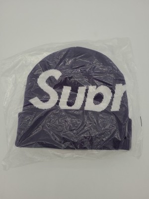 Supreme Big Logo Beanie Purple FW25 Classic New Seal In Hand Authentic SOLD OUT