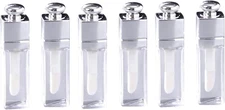 6 Pcs 3Ml Clear Lip Gloss Tubes, Empty Lip Gloss Tubes Containers Refillable Lip