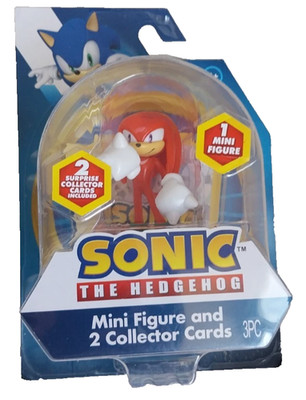 SONIC KNUCKLES The Hedgehog Actionfigur Jakks 2 Karten Minifigur