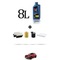 Hoffcar Service Kit 4 Filter Und 8L ÖL FüR Mercedes GLE Coupe (C292) GLE 350D