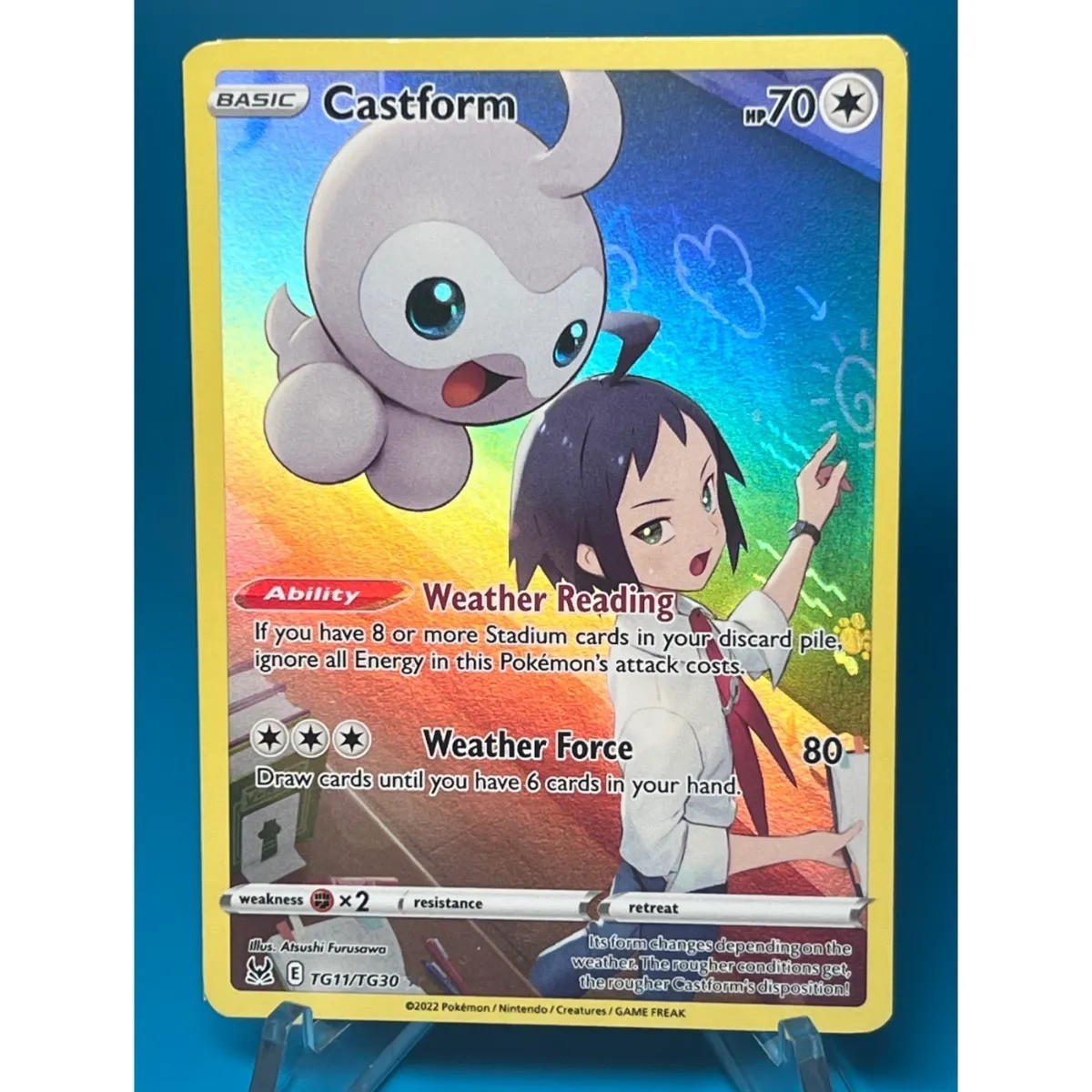 CASTFORM TG11/TG30 HOLO LOST ORIGIN TRAINER GALLERY POKEMON HOLO NM/M