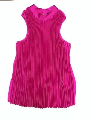 DKNY Pink Blouse Sleeveless Halter Size Small Women s Summer