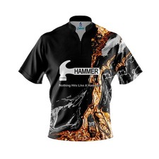 (Custom Name) - Hammer Onyx Gold Bowling Jers...