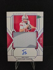 2025 National Treasures Materials Signatures Blue Julian Sayin /49