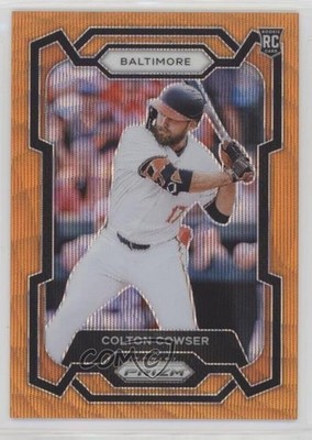 2024 Panini Prizm Orange Wave Prizm 9/49 Colton Cowser #100 Rookie RC 4z8