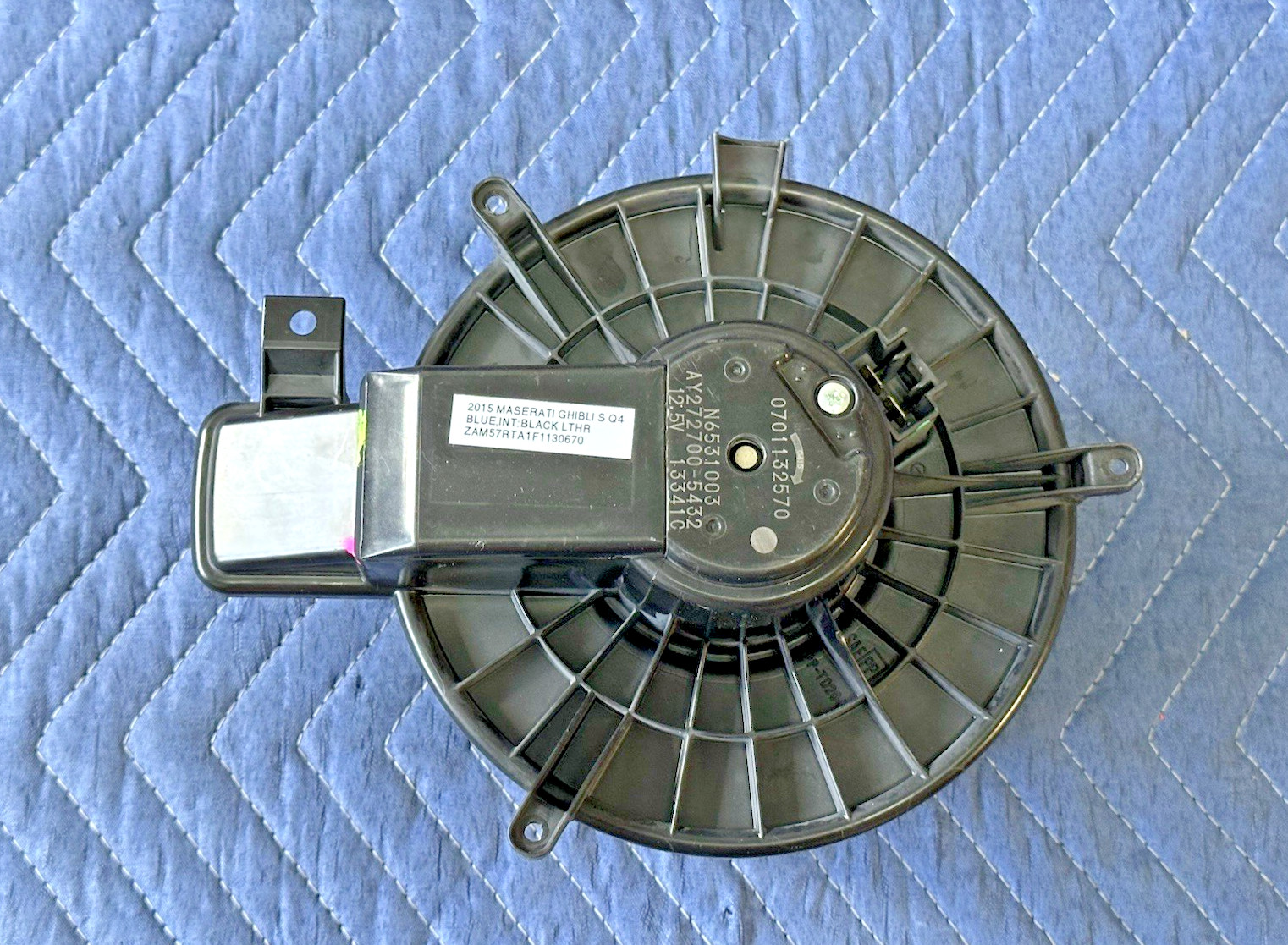 Used 14-20 Maserati Ghibli M157 Quattroporte AC A/C Heater Blower Motor Fan OEM