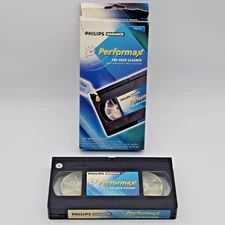 Philips Magnavox VHS VCR Head Cleaner Non-Abrasive Wet System PM61102 NO FLUID
