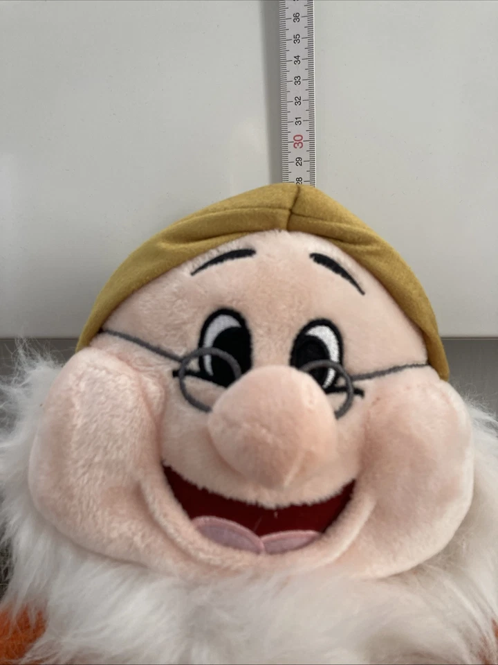 Disney Schneewittchen 7 Zwerge Plüsch Figur Chef Doc Anführer 25cm original Neu - Bild 3 von 4