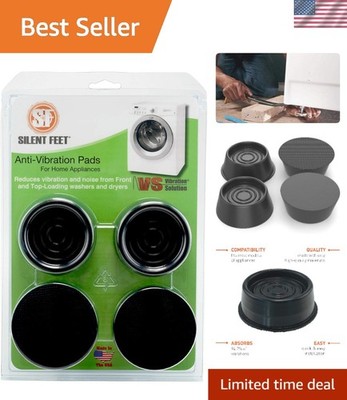silent feet anti vibration pads for washing machines and dryers Amazon.com: Anti-Walk Silent Feet