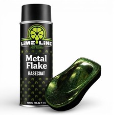 Lime Line Metal Flake Basecoat Sparkle Spray Paint - Finish With 2k Clearcoat Lime Line Metal Flake Basecoat Sparkle Spray Paint - Finish With 2k Clearcoat