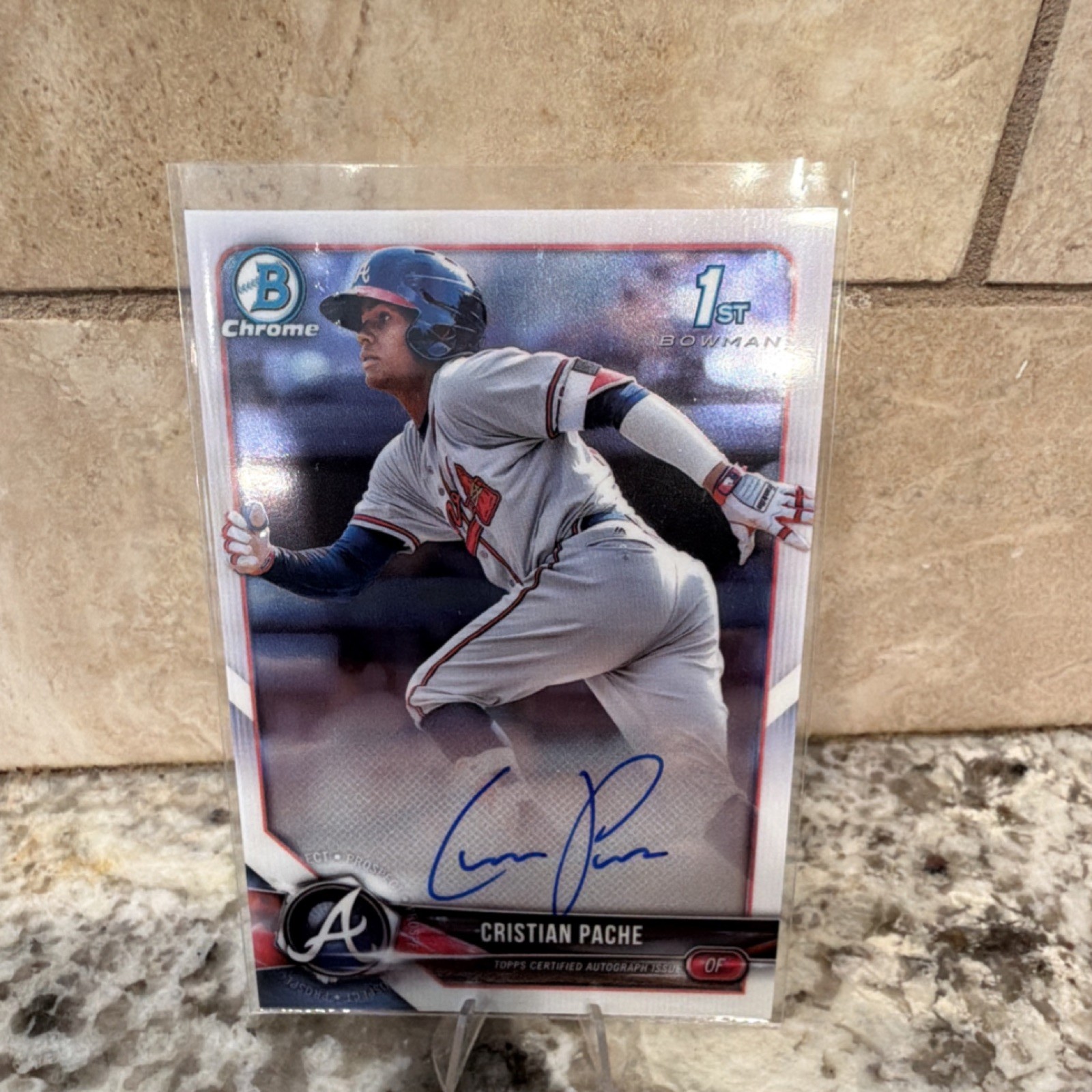 2018 Bowman Chrome Cristian Pache Rookie Autograph Atlanta Braves CPA-CP