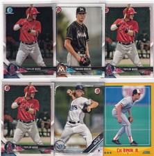 LOT (9) BALTIMORE ORIOLES MLB BASEBALL CAL RIPKEN JR. TREVOR ROGERS RC - 882