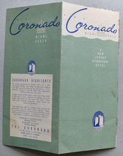 Coronado Hotel Miami Beach Florida 1950s Travel Brochure