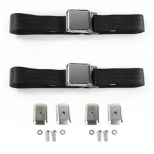Jp Willys 1944 - 1952 Airplane 2pt Bk Belt Kit Wbrackets-2 Belts
