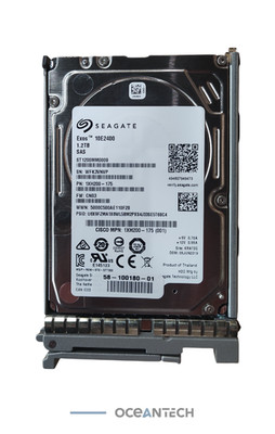 Seagate Cisco 1.2TB SAS 12.5'' Hard Drive ST1200MM0009 58-100180-01  w/Tray