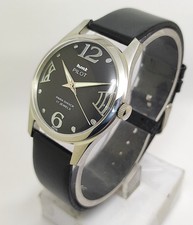 Vintage Hmt Pilot Black Dial 17 Jewels Para Shock Mechanical hand winding Watch