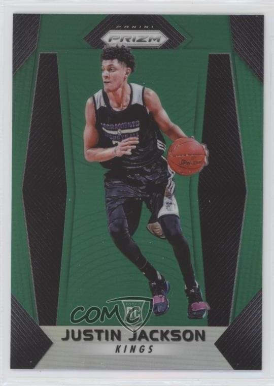 2017-18 Panini Prizm Green Prizm Justin Jackson #27 fm0