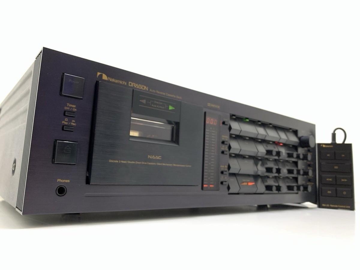 NAKAMICHI DRAGON 3Head Hi End Cassette Vintage Original Remote