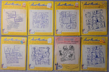 Lot-8 VTG Aunt Martha's Hot Iron Transfers for Embroidery Quilting Needlepoint