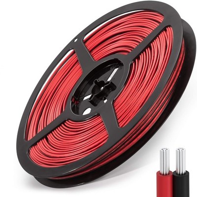 65.6ft Extension Cable Wire Cord JACKYLED 2-pin wire, Red and Black 