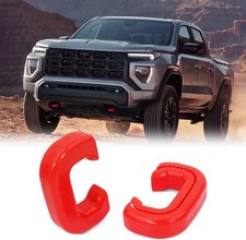 Red Front Tow Hooks Covers Only Compatible with Colorado Z71 ZR2 & GMC red 