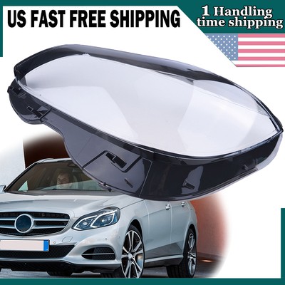 LH Left Side Headlight Headlamp Lens Cover Shell For Mercedes Benz W212 2014-15