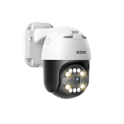 ZOSI 5MP POE PT Security IP Camera Audio Auto Track Color Night AI Face Detect
