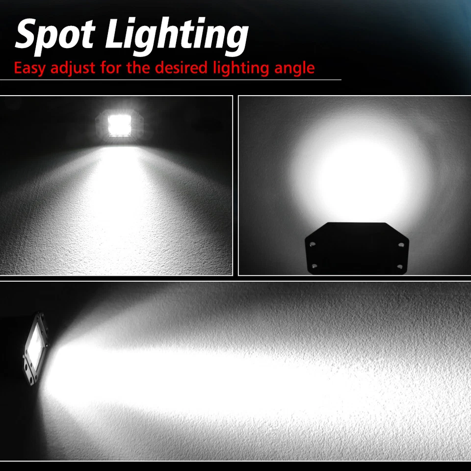 Para 1994-2000 Honda FourTrax 300 LED farol de neblina de trabalho pods farol de feixe de ponto 5"" - Imagem 4 de 4