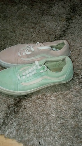 vans pink green
