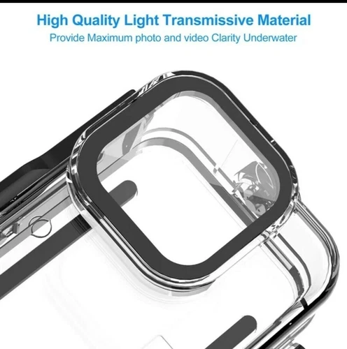 Funda protectora de buceo impermeable submarina negra para GoPro Hero 11 10 9 - Imagen 6 de 10