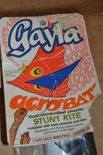 Vtg. RARE  1975 Gayla Acro"Bat" Keel Guided Stunt Kite Stock 137 NOS